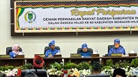 DPRD Inhil Gelar Rapat Paripurna Milad ke-60 Kabupaten Inhil